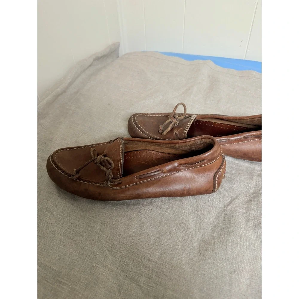 Cole Haan‎ Grant Brown Leather Driver Loafers Mens 9M Slip On Shoes C0401